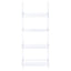 Cimarron - Ladder Bookcase With 4 Shelves - Clear
