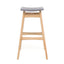 Modern Bar Stool Set With Upholstered Seating