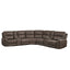 Gaia - 7 Piece P2 Power Sectional - Brown