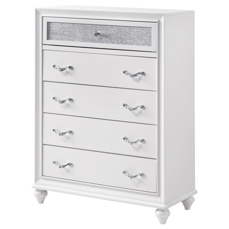 Randall - 5 Drawer Chest - White