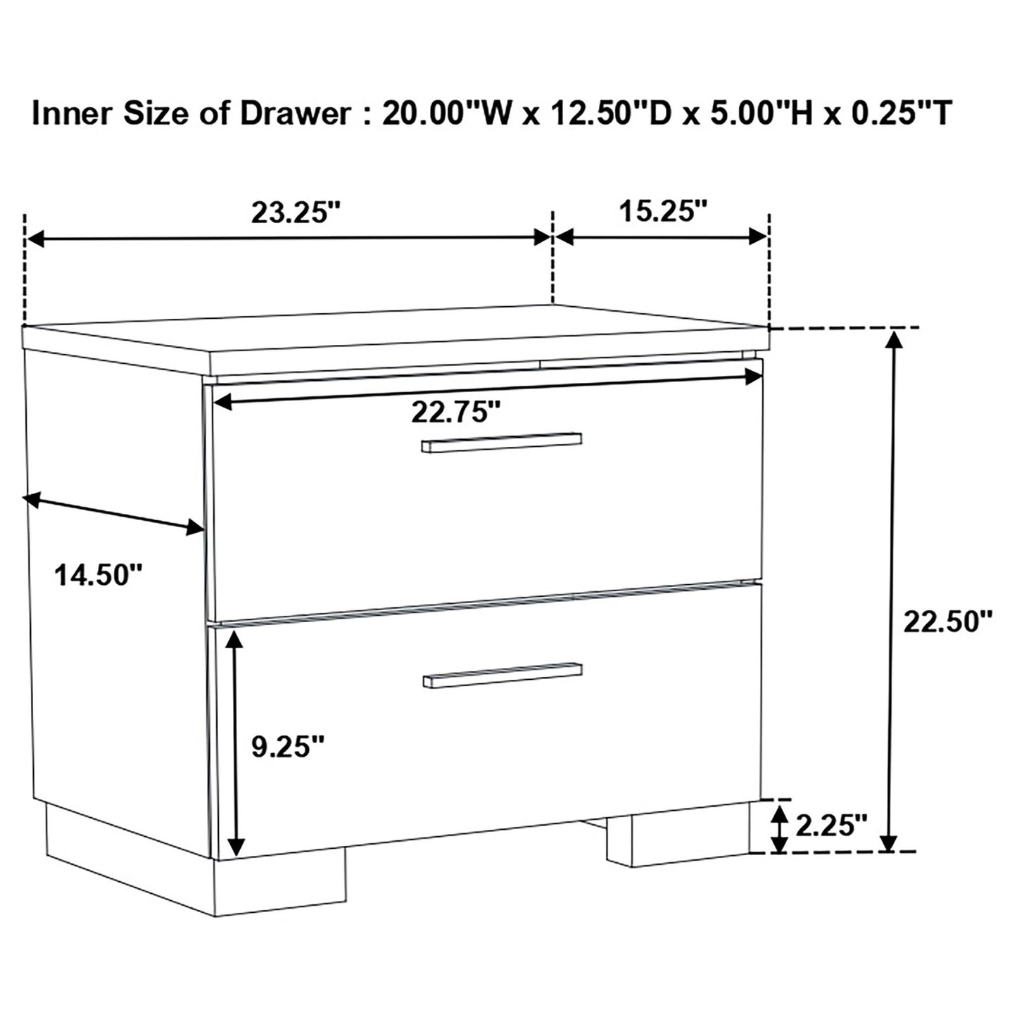 Dulcey - Bedroom Set & LED