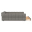 Upholstered Platform Bed With USB Charging And 2 Storage Drawers