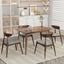 Retro Dining Chairs With Ergonomic Back (Set of 2)