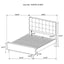Carson Carrington - Platform Bed With Tufted Upholstery