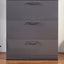 Bliss - Glossy 4 Drawer Jumbo Chest With Extra Deep Storage