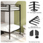 Adam - Twin Over Twin Bunk Bed - Black