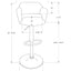 Swivel Stool Bar Height, Adjustable Versatile Seating, Contemporary & Modern