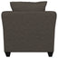 Paige - Flared Arm Chair - Charcoal Gray