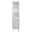 Tall Bathroom Storage Cabinet With Adjustable Shelves And 1 Drawer & Door