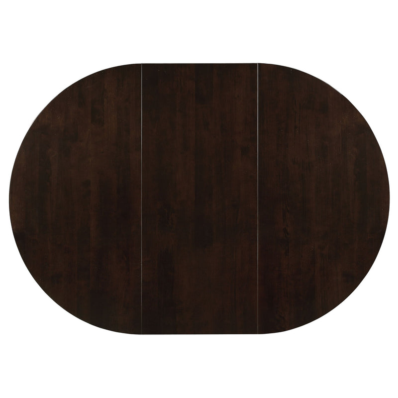 Gianna - 5 Piece Dining Set With Oval Table And Side Chairs - Cappuccino