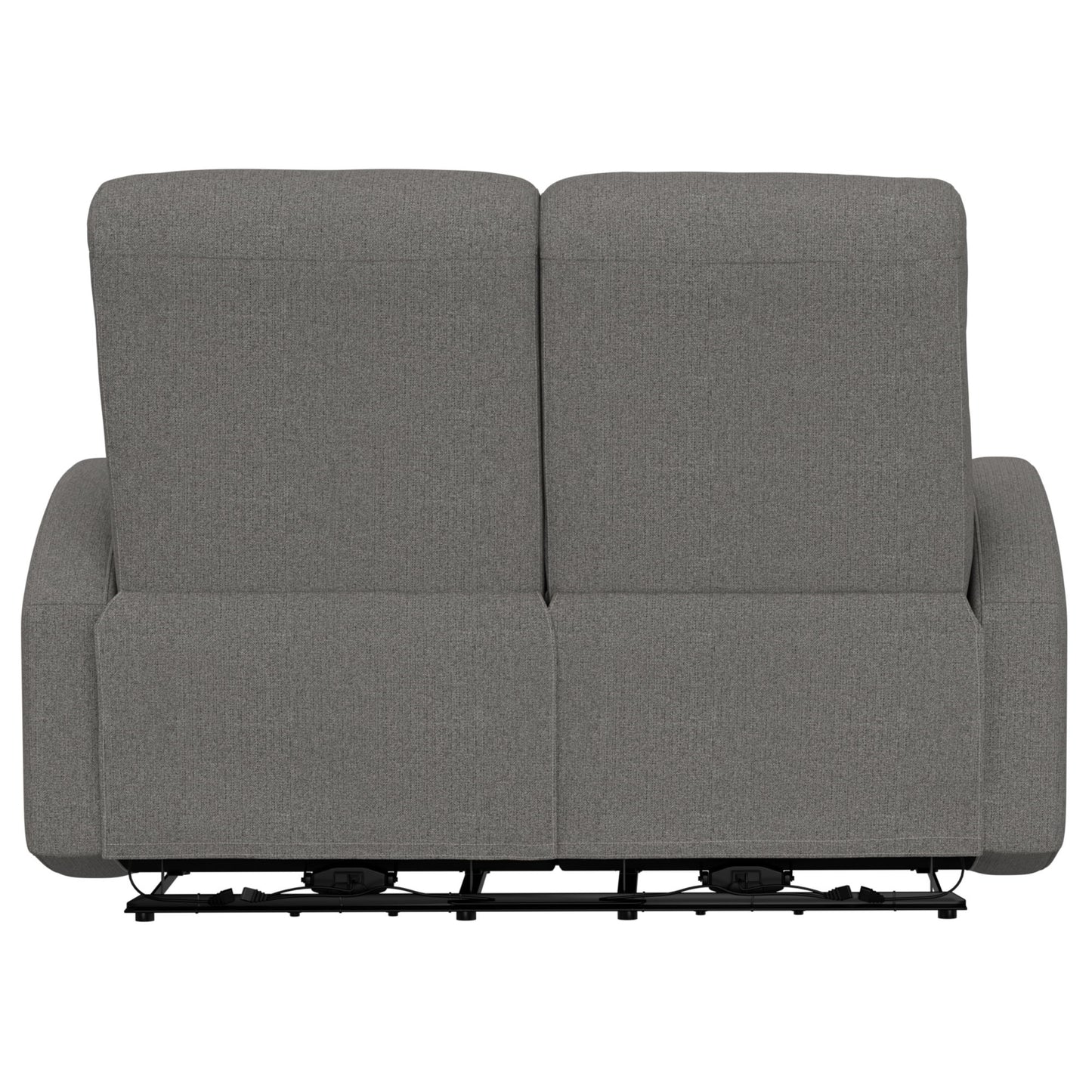 Manual Reclining Loveseat With Dual Seating Support For Living Room