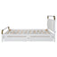 Storage Platform Bed, With 2 Big Drawers, Trundle