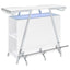 Katia - Wine Cabinet With LED Home Bar, 12 Bottle Storage - Gloss White