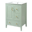 Retro Bathroom Vanity With Sink, Soft Closing Cabinet & Drawers