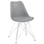 Padded Side Chair And Soft Upholstered Seat (Set of 2) - Gray