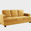 Modern Sofa, Comfortable 3 Seater Couch With Deep Seating, Loose Back Cushions, Wide Arms