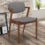 Modern Dining Chair And Zigzag Arm Design (Set of 2)