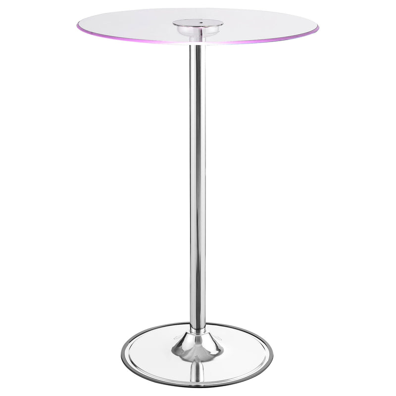 Indra - LED Bistro Table - Chrome
