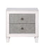 Katia - Weathered Night Stand - Gray / White