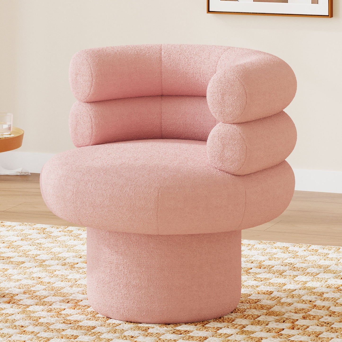 Round Swivel Accent Chair For Living Room