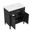 Bathroom Vanity With Sink, Soft Close Doors And Adjustable Shelf