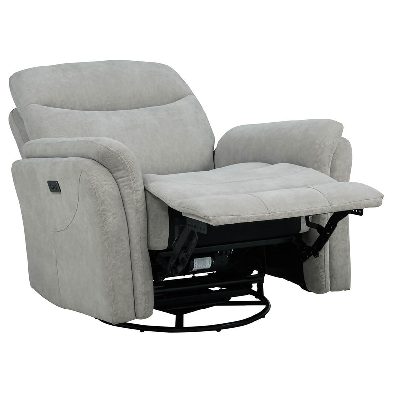 Beacon - Power Swivel Recliner With USB Charging And Adjustable Recline