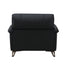 Eilene - Top Grain Leather Chair - Black