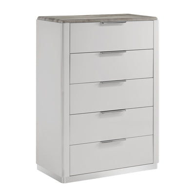 Jazz - 5 Drawer Chest - White
