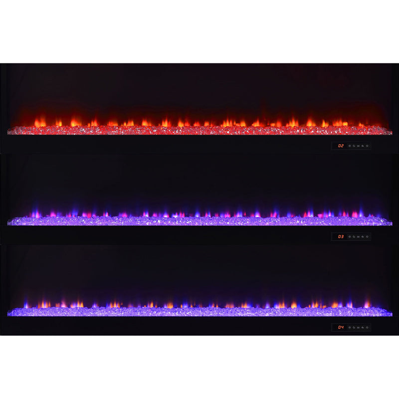 TV Stand Fireplace Console With Bluetooth Speaker