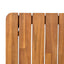 7 Piece Patio Dining Set, Slatted Table & 6 Chairs For Patio Garden - Mocha / Teak