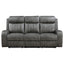 Forrest - 2 Piece Motion Reclining Sofa Set - Gray