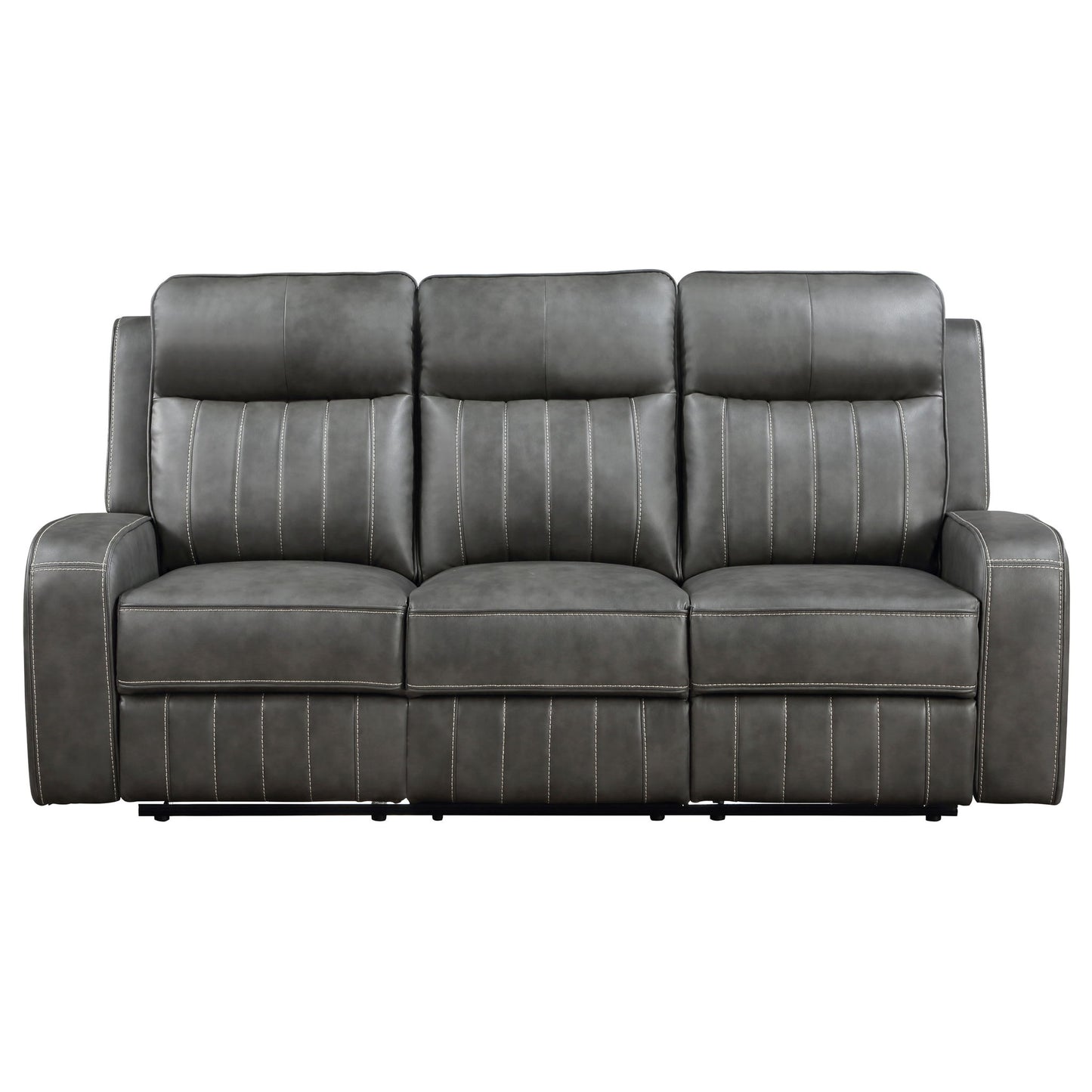 Forrest - 2 Piece Motion Reclining Sofa Set - Gray
