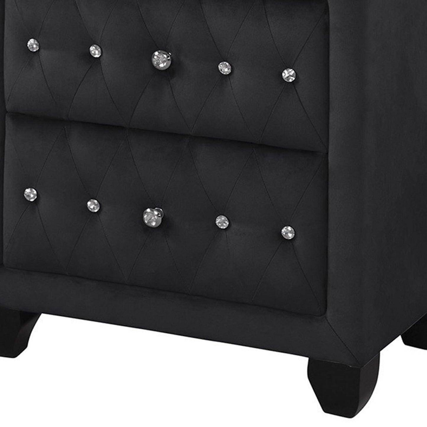 Sophia - 2 Drawer Upholstered Nightstand