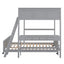 Full Over Full Bunk Bed With Desk