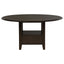 Fulton - 5 Piece Dining Table Set With Upholstered Chairs - Dark Brown