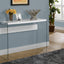 Accent Console Table For Entryway, Glossy Spacious Surface