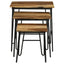 3 Piece Nesting Table With Hairpin Legs - Brown