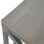 Cross Metal Coffee Table - Pewter