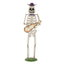Halloween Skeleton Guitar Yard Decoration For Outdoor Porch - Ivory White