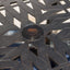 Enchantia - Outdoor Square Dining Table With Weave Tabletop And Flared Legs - Copper