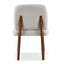 Dining Chair With Curved Legs (Set of 2) - Beige / Brown