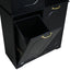 Freestanding Tall Storage Cabinet With 2 Tilt Out Hampers