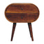 Large Chestnut Circular Bedside