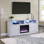 Terra - TV Stand Console With Fireplace - White Walnut