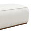 Grainy Footstool For Home - Beige