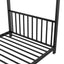 Metal House Platform Bed With Modern Design And Durable Frame