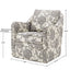 Wide Seat Arm Chair With 360 Degree Rotation