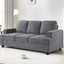 Modern Sofa, Comfortable 3 Seater Couch With Deep Seating, Loose Back Cushions, Wide Arms