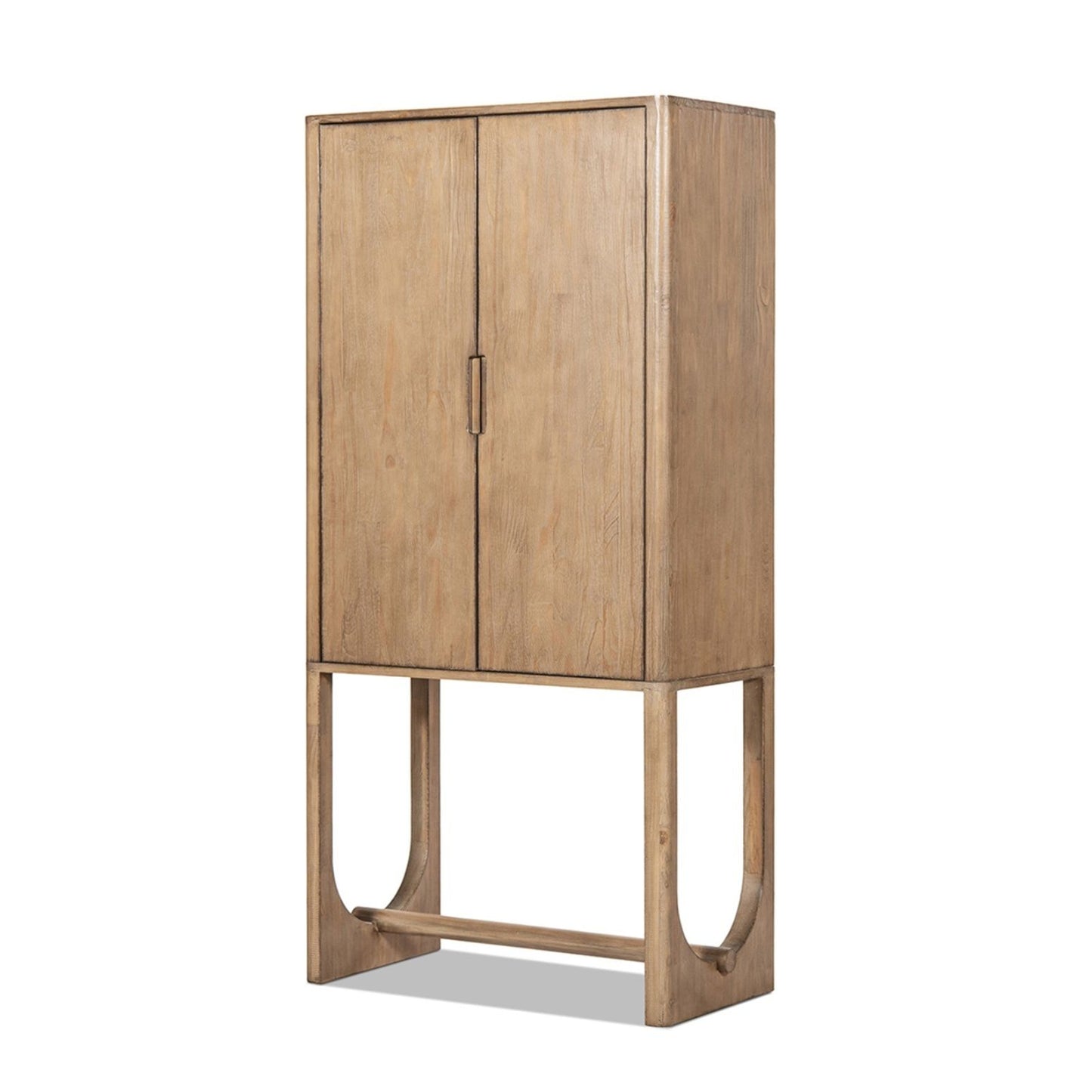 Nolan - Bar Cabinet With Wine Storage - Brown