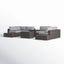 Wicker Sectional Seating Group With Cushions